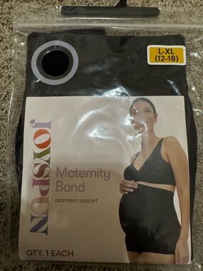 Joyspun Maternity Support Band Seamless Black Size L/XL NWT